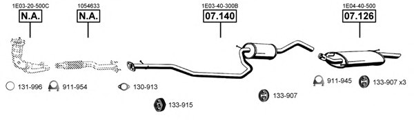 ASMET MA110640 Exhaust System